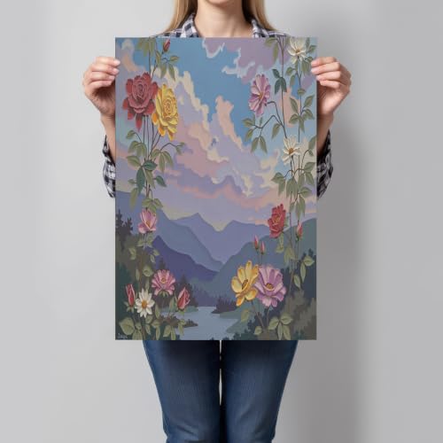 Impression sur toile de fleurs de montagne pour s'évader au quotidien