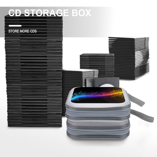 Mallette CD DVD 40 disques compacte style papillon moderne avec fermeture sécurisée