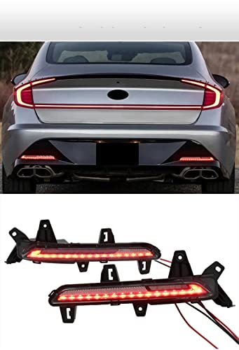 Luces traseras para Hyundai Sonata 2020 2021 reflector dinamico de parachoques 2