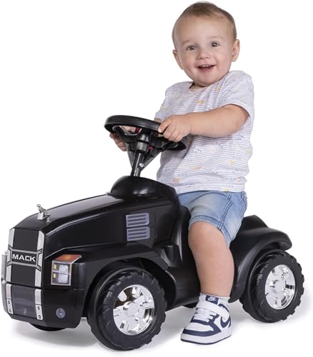 Tobogán para bebé con contorno ergonómico Rolly Toys Mack y capó con espacio de almacenamiento