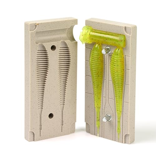 Soft Plastiс Mold Lure Making Injection Molds Fishing Lures Two Cavity Spunk Shad 3.5''