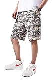 Backbone Mens Army Military Combat Camo BDU Shorts Outdoor Hunting Camping Casual Cargo Shorts (ACU Digital Camo, XL = Waist 43')