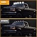 R&F Auto LED Cab Lights 5Pcs Smoked Cab Roof Marker Lights Compatible with F150 F250 F350 (1984-1996) /F'ord F-Series Super Duty (1988-1997) Pickup Trucks Roof Running Lamps