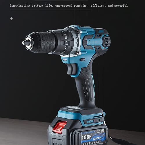 SXTYMV Bohrhammer Schlagbohrmaschine Abbruchhammer Hammerbohrer BüRstenlos 13 Wiederaufladbarer Bohrer Hochleistungs… – Bild 4