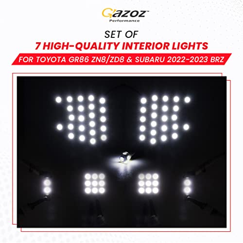 Set de 7 luces LED interiores para Toyota GR86 BRZ miniatura 2
