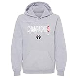500 LEVEL Justin Champagnie Washington Wizards Men's Hoodie Sweatshirt - Justin Champagnie Washington Wizards Elite WHT (Gray, Small)
