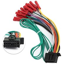 16 Pin Radio Wiring Harness Stereo Replacement,Stereo Wiring Harness Connects The Stereo System to The Electrical System,Wiring Harness Compatible with Pioneer DEH AVH AVIC MVH FH SPH