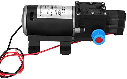 Bomba de Agua de Diafragma Bomba de Sistema de Agua,Autocebante de Alta Presión 12V DC 100W 8L / Min 160Psi para Lavado de Autos Limpieza de Barcos Riego de Jardines