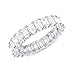 CQHUI Luxury Micro Cubic Zirconia Promise Anillos De Amor para Las Mujeres Compromiso Joyería De Boda Anillo De La Nave (Main Stone Color : Silver Color, Ring Size : 9)