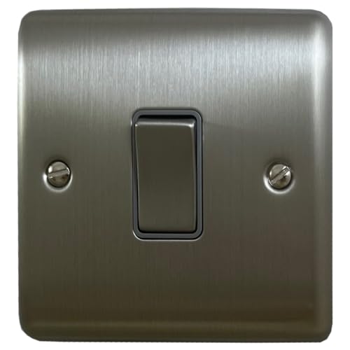 Interrupteur en acier brossé 1 commande BBS01 bouton mural pour éclairage intérieur