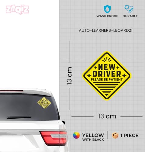 Image of L Board Learner's License Exterior Vehicle Sign Sticker Decal