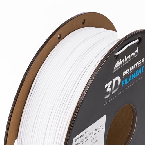 Image of INLAND Micro Center PLA+ 3D Printing Filament 1.75mm - PLA Pro Dimensional Accuracy + /- 0.03 mm - 1kg Cardboard Spool (2.2 lbs) (2 Pack Black & White, 1.75mm)