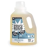 Molly's Suds Liquid Laundry Detergent | Clean Laundry Detergent Soap for Sensitive Skin | 2x Concentrated, High Efficiency (HE) | Unscented - 100 Loads