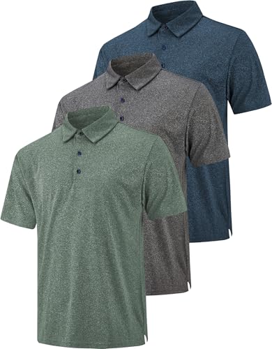 Polo homme AKAWOOKO A1 lot de 3 hauts élégants pour le bureau et les sorties du weekend