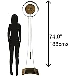 Jenkins Aged Silver Metal Floor Clock