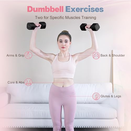 Image of kisnbld Adjustable Dumbbell Set of 2, 4 in 1 Free Weights Dumbbells Set for Women with Fast Adjustment, Each 2lb 3lb 4lb 5lb Hand Weights Set for Home Gym & Outdoor Exercise Training