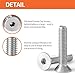 M5-0.8 x 45mm Flat Head Hex Socket Cap Screws Countersunk Bolts, 304 Stainless Steel, Metric Allen Socket Drive, Bright Finish, Fully Threaded, 50PCS