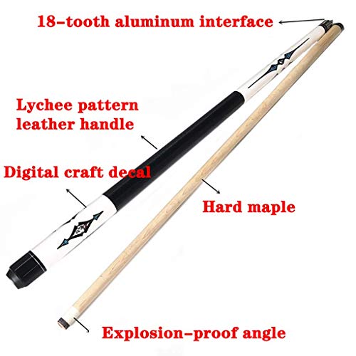 Queue de billard américain MU en érable demi-canne de 145cm