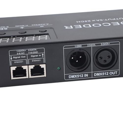 Décodeur DMX 24 Canaux pour Ruban LED RVB et Contrôle d'Éclairage Extérieur - 7