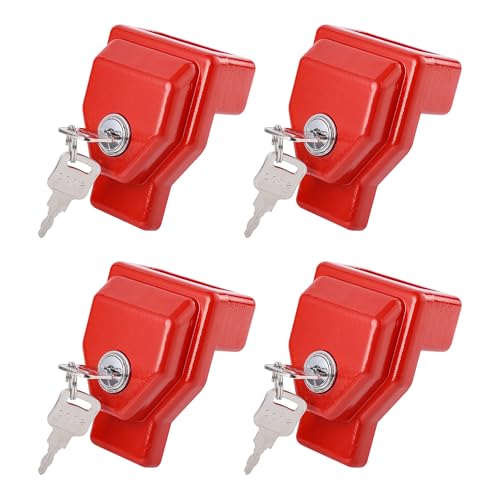 NAKANEKO Glad Hand Lock Keyed Alike 4 Pack Heavy Duty Aluminum Air Brake Glad Hand Lock for Tractor...