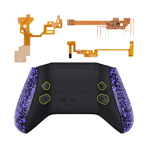 eXtremeRate Hope Programable Remap Kit for Xbox Series X/S Controller, Upgrade Boards &amp; Redesigned Back Shell &amp; Side Rails &amp; Back Buttons for Xbox Core Controller - Textured Purple