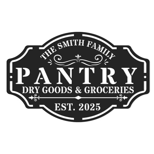 Personalized Metal Pantry Sign