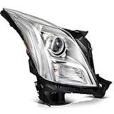 ECCPP Headlight Assembly Fit for Cadillac XTS 2013-2017 Headlights Passenger Side Chrome Housing Titanium Clear Lens GM2503374 84450398