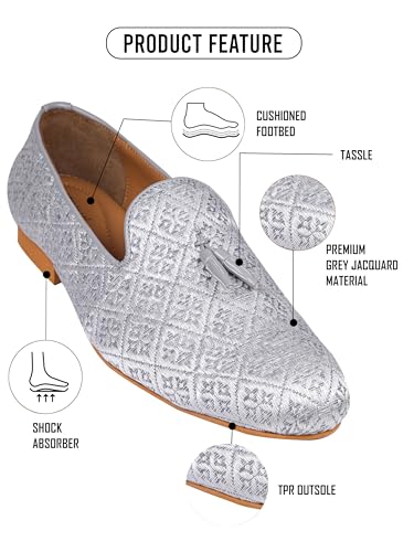 Image of Tanny Shoes Men's Beige Color Ethnic Shoe for for Wedding|Party|Occasions|Fashion|Outdoor|Indoor|Lightweight|Shoes with TPR Sole