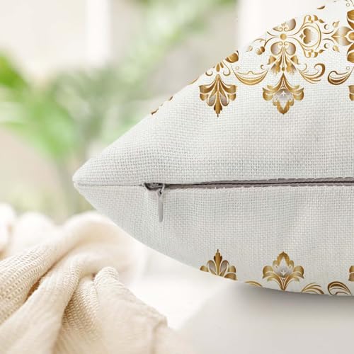 Housse de coussin 80x80cm avec zip invisible pour grands oreillers plats - 5