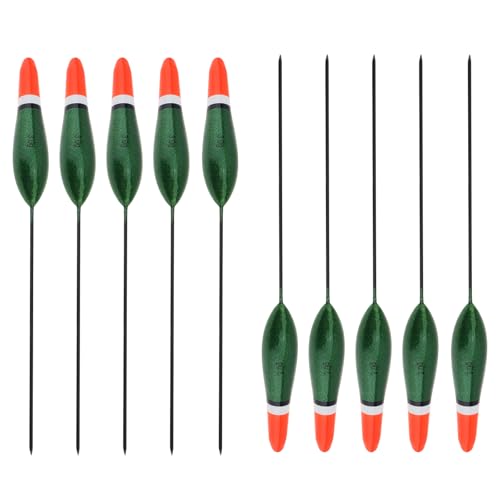 OriGlam 10pcs Fishing Bobbers Fishing Floats Fishing Floaters, Fishing Float Set Fishing Tackle Floats Fishing Pole Floats,Fishing Bobbers Fishing Accessories for Fishing Accessories