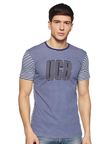 Image of United Colors of Benetton Men's Striped Regular Fit T-Shirt