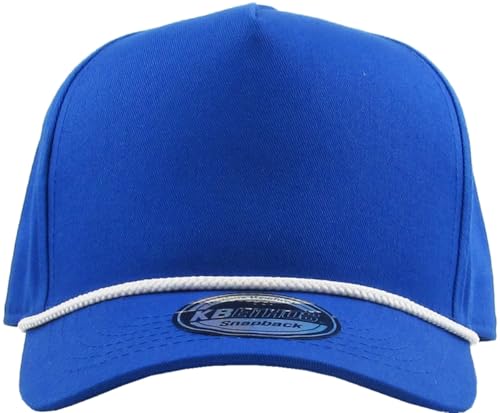 Image of KBETHOS Pro Style 5 Panel Rope Baseball Cap with Adjustable Snapback