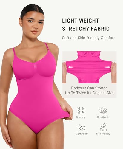 Image of FeelinGirl Shapewear Bodysuit Tummy Control Body Shaper for Women