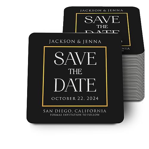 Jackson Jenna Custom Save The Date Magnets, 12 pc (Large)