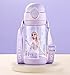 Everyday Delights Frozen Elsa Water Bottle Double Covers with Straw and Strap 520ml - Purple