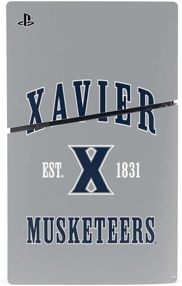 Skinit Decal Gaming Skin Compatible with PS5 Slim Digital Edition Console - Officially Licensed Xavier University Musketeers Est 1831 Design