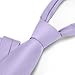 Junmaxroad 63'' XL Lavender Ties For Men Solid Color Extra Long Neckties 3.35