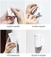 TECPEAK GSM/WLAN Riasztórendszer Kamerarendszerrel - Vezeték Nélküli Otthonvédelmi Készlet Okostelefonos Vezérléssel, 120dB Szirénával (KIT1 7
