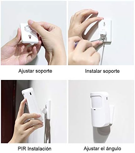 TECPEAK GSM/WLAN Riasztórendszer Kamerarendszerrel - Vezeték Nélküli Otthonvédelmi Készlet Okostelefonos Vezérléssel, 120dB Szirénával (KIT1