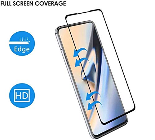 Image of Screen Protector for Oppo Reno 5 (Black) Tempered Glass Edge-to-Edge 6D Screen Guard With Installation Kit