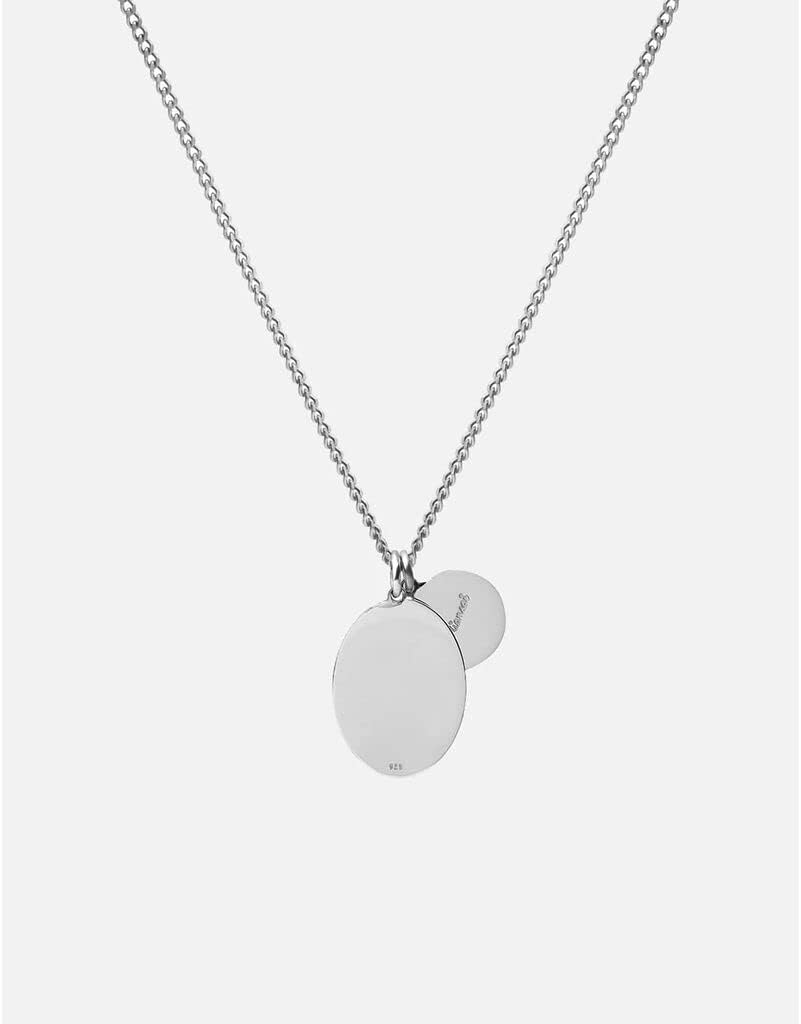 Miansai Mens Mini Dove Pendant Necklace, Sterling Silver | Polished Silver 24in - Image 2