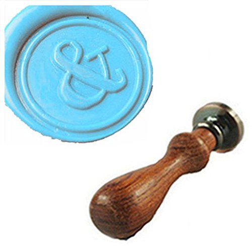 Kit de sceau de cire vintage avec esperluette et image avec logo pour invitation de mariage et sceau en palissandre Cover