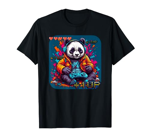 Gaming with Panda Cuteness: Panda Gamer T For Boys and Girls T-Shirt