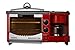 Courant 3-in-1 Multifunction Breakfast Hub (4 Slice Toaster Oven, Large 10'' Diameter Griddle Pan, Multi Cup Coffee Maker), Black