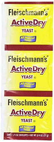Fleischmann, Yeast Dry Actv 3Pk, 0.75 OZ (Pack of 20)