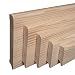 Produktbild Sockelleiste"München" Fichte Massivholz ROH Oberkante Rund [SPARPAKET] (60mm Höhe, 5 Stück / 11,5lfm)