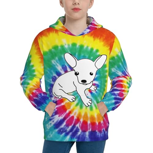 Chihuahua Puppy Boy, Girls Sports Shirt Youth Pullover Fashion Hooded Sweatshirt3