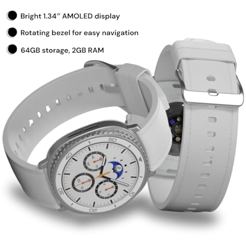 Image of SAMSUNG Galaxy Watch 8 Classic | 46mm, Rotating Bezel | AI Smartwatch w / 1.34 inch AMOLED, Wear OS 6, Wi-Fi, Bluetooth, GPS Fitness Tracker, IP68, MIL-STD-810H | International Model L500 | w /Fast Charger,