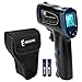 ERICKHILL Termómetro infrarrojo -50℃~600℃ Pistola de temperatura láser sin contacto emisividad ajustable con retroiluminación LCD - para cocinar/barbacoa/congelador/comida/nevera/hornear, negro Bue
