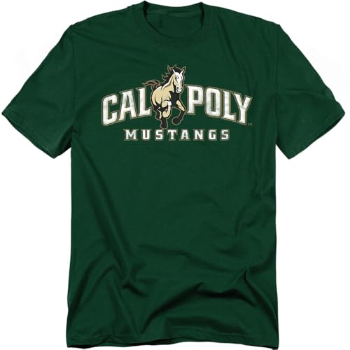 California Polytechnic State University Official Distressed Primary Logo Unisex Adult T Shirt California Polytechnic State University X-Large